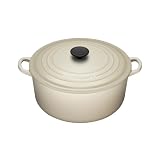 Le Creuset Cast Iron Round Casserole, Dune, 22 cmby Le Creuset