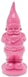 Silly Moneybank Gnome, Polyresin, Pink