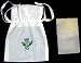 Gift Bag and Soap in a Scottish Thistle Design. Beautifully embroidered gift bags, containing a natural olive oil soap, ideal for seasonal festivals and special occasions, events and celebrations.