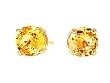14k Yellow Gold Natural Yellow Sapphire 5m Stud Earrings Ct.tw 1.20