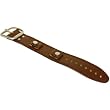 Brown Wide Leather Cuff Wrist Watch Band Rock N Roll