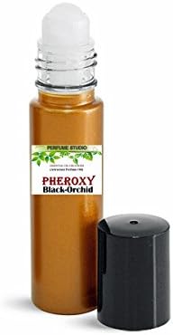 PheroXY Black-Orchid Perfume Oil for Men and Women. A Special Parfum Blend Infused with Sexual Pheromones - 10 ml Bronze Glass Roll Bottle