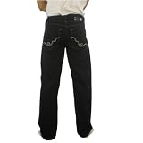 New Ecko Unlimited Mens Black Baggy Fit Denim Jeans (0302201401904)