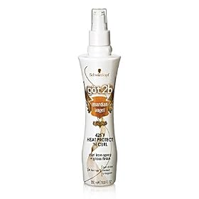 Got2b Guardian Angel Heat Protect N' Curl Iron Spray and Gloss Finish (Pack of 3)