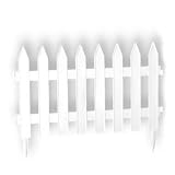 White garden fence 40 cm high