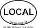 EMERALD ISLE-LOCAL Oval Bumper Sticker