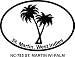 St. Martin West Indies Palm Oval Bumper Sticker
