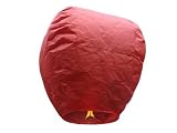 Produkt-Bild: 10 Stk HIMMELSLATERNE SKYBALLON SKYLATERNE rot +Recycling Tasche