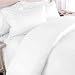 MARRIKAS 300TC Egyptian Cotton QUEEN Duvet Cover Set SOLID WHITE