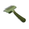 Safari Self-Cleaning Slicker Brush for Cats, Green