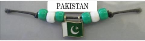 Pakistan Flags Fan Chokers Necklaces - 3 Pieces
