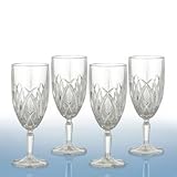 Marquis by Waterford Brookside 12-Ounce Footed Iced-Beverage Goblets, Set of 4