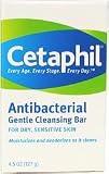 Cetaphil Antibacterial Gentle Cleansing Bar Soap (4.5 oz)