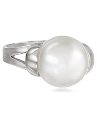 Sterling Silver 12mm Shell Pearl Ring