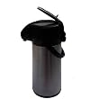 2.5 L Glass Inner, Beverage Dispenser, Stainless Steel Vacuum Flask AirPot with Lever