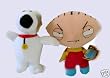 Family Guy Stewie Brian Griffin Dog Plush Doll Toy