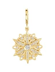 Vintage-Inspired Dangle Charm 1/3 Ct Tw Diamond 14K Yellow 85352