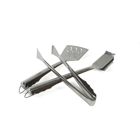 Charcoal Companion CC1106 3-Piece Malibu Barbecue Tool Set by 