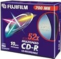 FUJIFILM - 10 x CD-R - 700 MB ( 80min ) 52x - slim jewel case - storage media