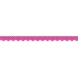 Teacher Created Resources Hot Pink Polka Dots Scalloped Border Trim (5209)