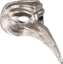 Silver Venetian Eye Mask