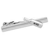 Wine Bottle by Necktie Accessories silver metal tie bars
