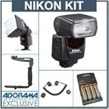 Nikon SB-700 Speedlight USA Warranty. Deluxe - Outfit - with 4 NiMH Batteri ....