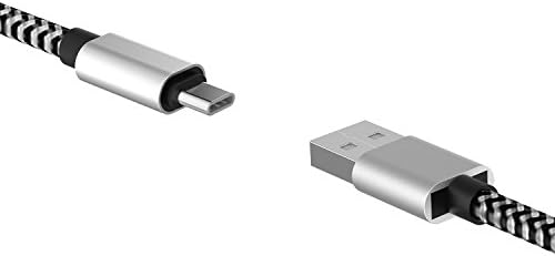 Type C Cable,[USB-IF Certified]Hi-Speed USB 2.0 Type A to C Braided Cord with Reversible Connector Fast Data Sync &amp; Charging Cord for USB Type C Phones &amp; Tablets
