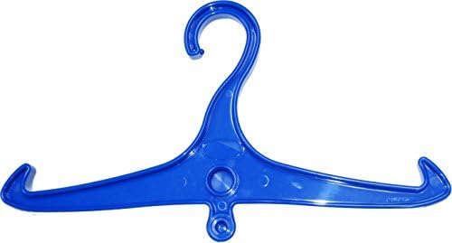 Black Polycarbonate Heavy Duty Air Dry Hanger w/ Shoulder Stop Hook Ends by K...