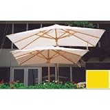 10' x 6.5' Rectangular Patio Umbrella - Huntington (Yellow) (72.5h x 120w x 78d)