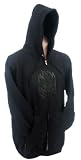 Spitfire Bighead Embroidered Men's Hooded Zip Sweatshirt - Black