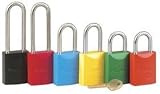 Master Lock 6835LT-BLK Black 5 Pin Safety Lockout Padlock Keyed Diff. (6EA/BOX)