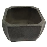 Happy Bonsai Square Bronze-Clay Antique Style Zisha Pot 2 Height
