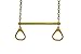 American Swing Yellow Trapeze Bar with Yellow Rings - Trapeze Bar Combo - Residential Only