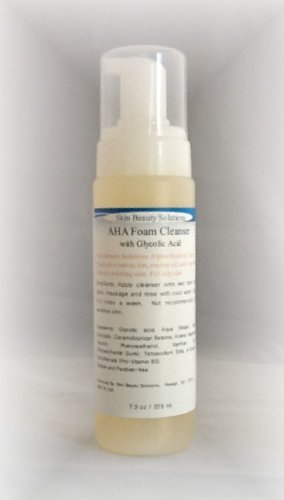 AHA Glycolic Acid Foam Cleanser Wash 7.5 oz- Oily Skin (Sulfate-Free)
