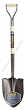 Ames True Temper Kodiak Round Point Shovel with 30-Inch Armor D-Grip Wood Handle #1309600