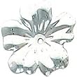 White-gold Flower Earring Jackets Ear Jewelry |D