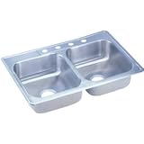 Elkay Manufacturing-Sinks #NB33224 33x22x7SS Double KitchSink