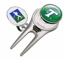 Tulane Green Wave Divot Tool Hat Clip With Golf Ball Marker Of 2)