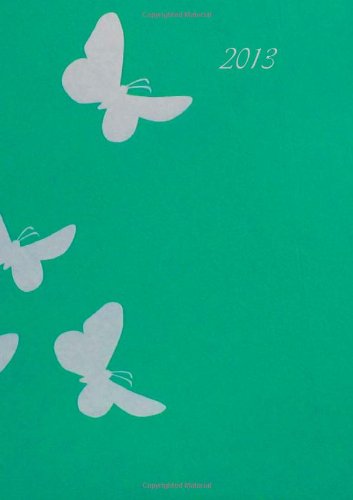 Kalender 2013 - Schmetterling türkis: DIN A5, 1 Woche auf einer Doppelseite (German Edition)