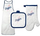 Los Angeles Dodgers Apron ( Oven Mitt and Potholder Set)