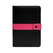 CaseCrown Mod Flip Genuine Leather Amazon Kindle 2 / Kindle International Organizer Case (Black/Fuschia)