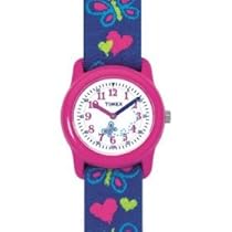  Timex Children's Hearts and Butterflies Stretch Band Watch #T89001