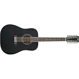 Stagg Music SW205-12 12 String Dreadnaught Acoustic Guitar - Black