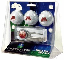 Minnesota Golden Gophers 3 Ball Golf Gift Pack With Kool Tool