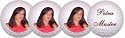 Golfgeschenk Golfball Set, 1 x 6er Box mit Sichtfenster mit Ihrem Fotodruck