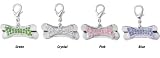 Bejeweled Bone Shape Crystal Charms - Free Shipping