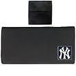 New York Yankees Embossed Leather Checkbook Cover - MLB Baseball Fan Shop Sports Team Merchandise