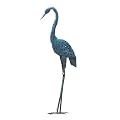 92cm Metall Fischreiher Gartenfigur Kranich Schreck Reiherschreck Teichfigur