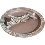 Hummingbird Sundial Birdbath – Copper Verdigris